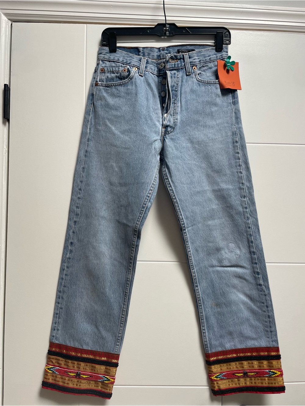 Vintage Levi’s x Buzz 18 501 Reworked by NWT Western Aztec Sz 4